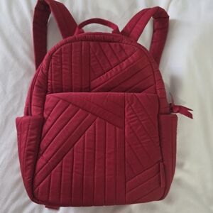Vera Bradley Red Quilted Backpack